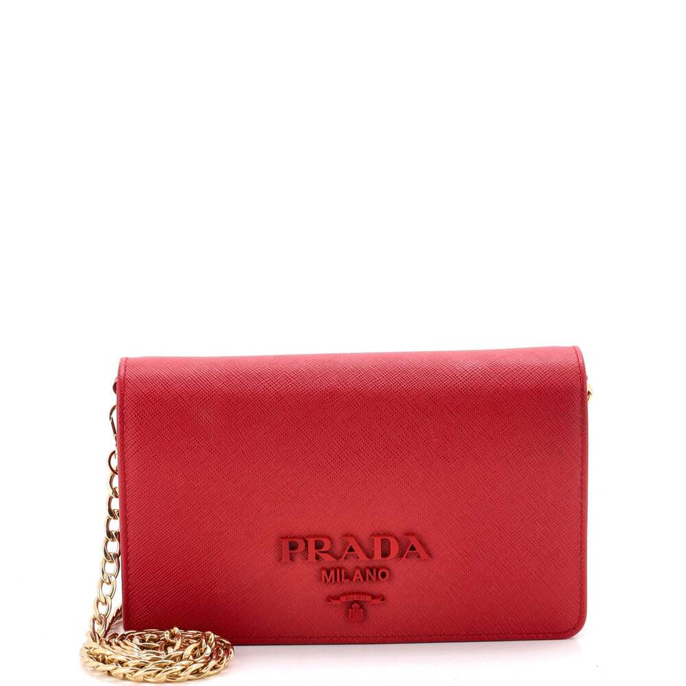 Prada Chain Wallet Crossbody Saffiano #306629P11B